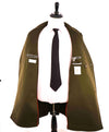 $2,000 ELEVENTY - Green/Gold CASHMERE/Wool Pilot/Aviator Overcoat - 40R (50EU)