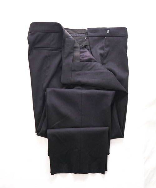 VALENTINO - Wool / Elastane Button Fly VLTN Single Pleat Dress Pants - 34W (50EU)
