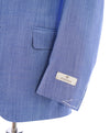 CANALI - Light Blue Notch Lapel Textured "Travel" Summer Suit - 38R