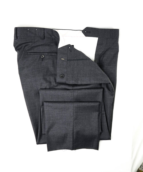 SAMUELSOHN - "PERFORMANCE" Lycra Blend Charcoal Gray Front Pants - 40W