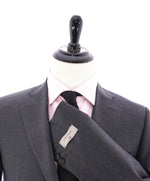 CANALI - Gray Charcoal Notch Lapel Iconic Suit -  44R