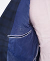 COLE HAAN - Medium Blue Bold Plaid Semi-Lined "Spandex Blend" Blazer - 42R