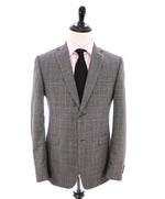 Z ZEGNA - Gray & Teal Prince Of Wales Check "TECHNO WOOL" Blazer - 40S