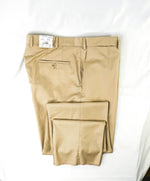 SAMUELSOHN - "SUPER 130's" Beige PERFORMANCE Wool Flat Front Pants - 40W