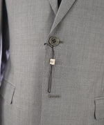ARMANI COLLEZIONI - “G Line” Gray Micro Check Plaid Notch Lapel Blazer - 46R
