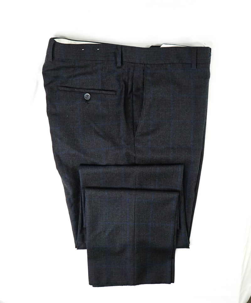 SAMUELSOHN - PRINCE OF WALES Bold Check Plaid Flat Front Pants - 36W