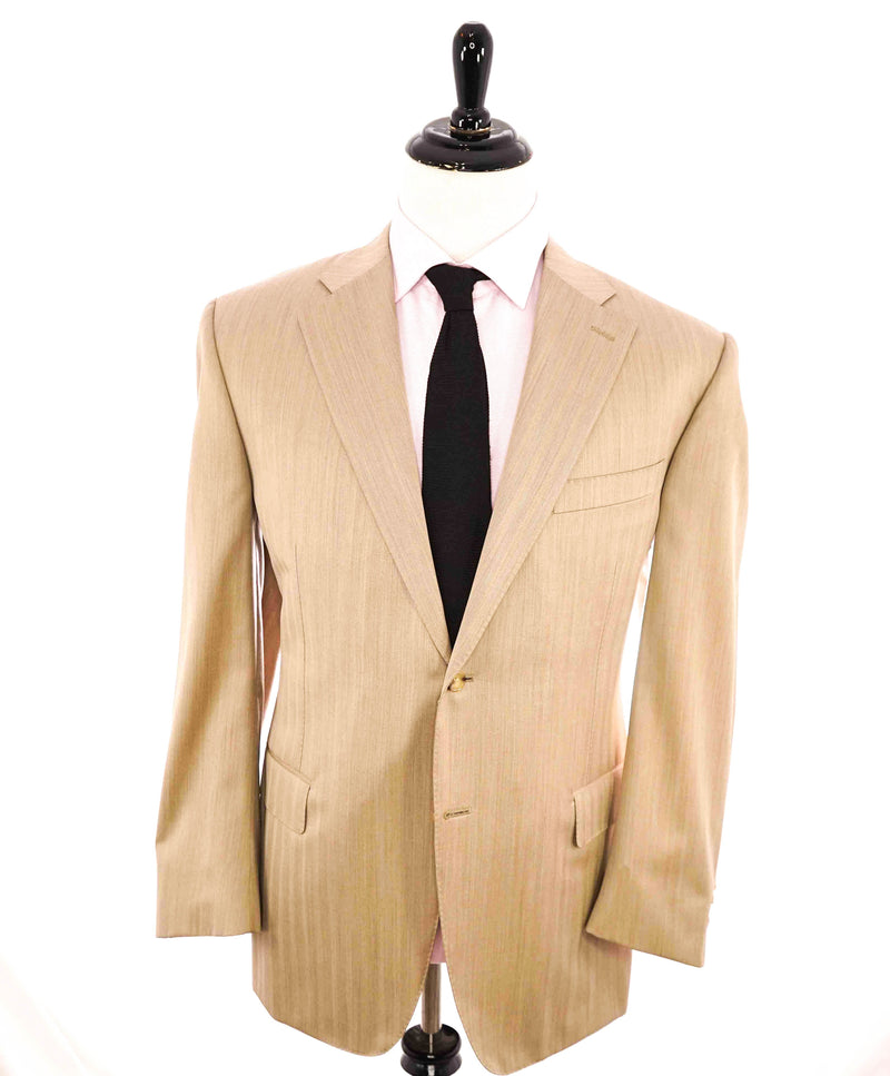 $3,000 *CANALI EXCLUSIVE* - PREMIUM Collection Super 150's Beige Suit  - 46R