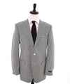 SAKS 5TH AVE BY HICKEY FREEMAN - Navy & Ivory Houndstooth Wool Blazer - 42L