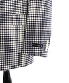 SAKS 5TH AVE BY HICKEY FREEMAN - Navy & Ivory Houndstooth Wool Blazer - 42L