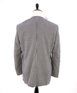 SAKS 5TH AVE BY HICKEY FREEMAN - Navy & Ivory Houndstooth Wool Blazer - 42L