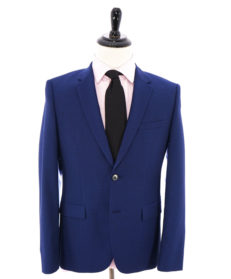 HUGO BOSS - Cobalt Blue Textured Blazer Dinner Jacket - 40S