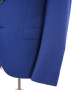 HUGO BOSS - Cobalt Blue Textured Blazer Dinner Jacket - 40S