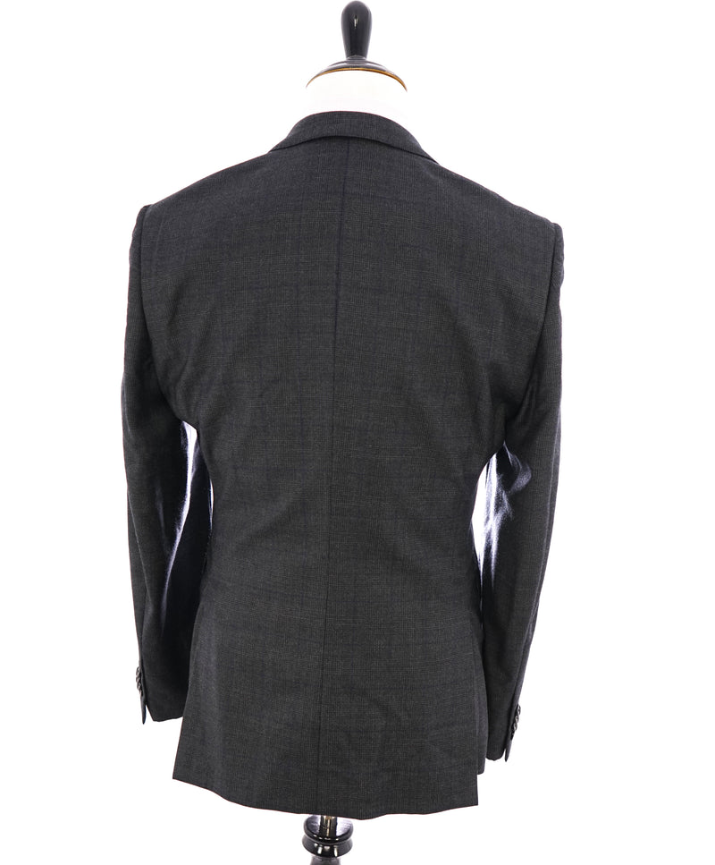 Z ZEGNA - Prince of Wales Gray & Blue Check Plaid Blazer Drop 8 - 44R