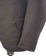 $1,495 EIDOS - 2/3 Button Roll LapelSemi-Lined Black Blazer - 44R