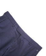 Z ZEGNA - *BLUE & BURGUNDY* Check Blue Flat Front Dress Pants - 30W