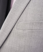 Z ZEGNA -"TECHMERINO" Geometric Textured Gray Drop 8 Wool Suit Slim - 42L
