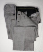 Z ZEGNA -"TECHMERINO" Geometric Textured Gray Drop 8 Wool Suit Slim - 42L