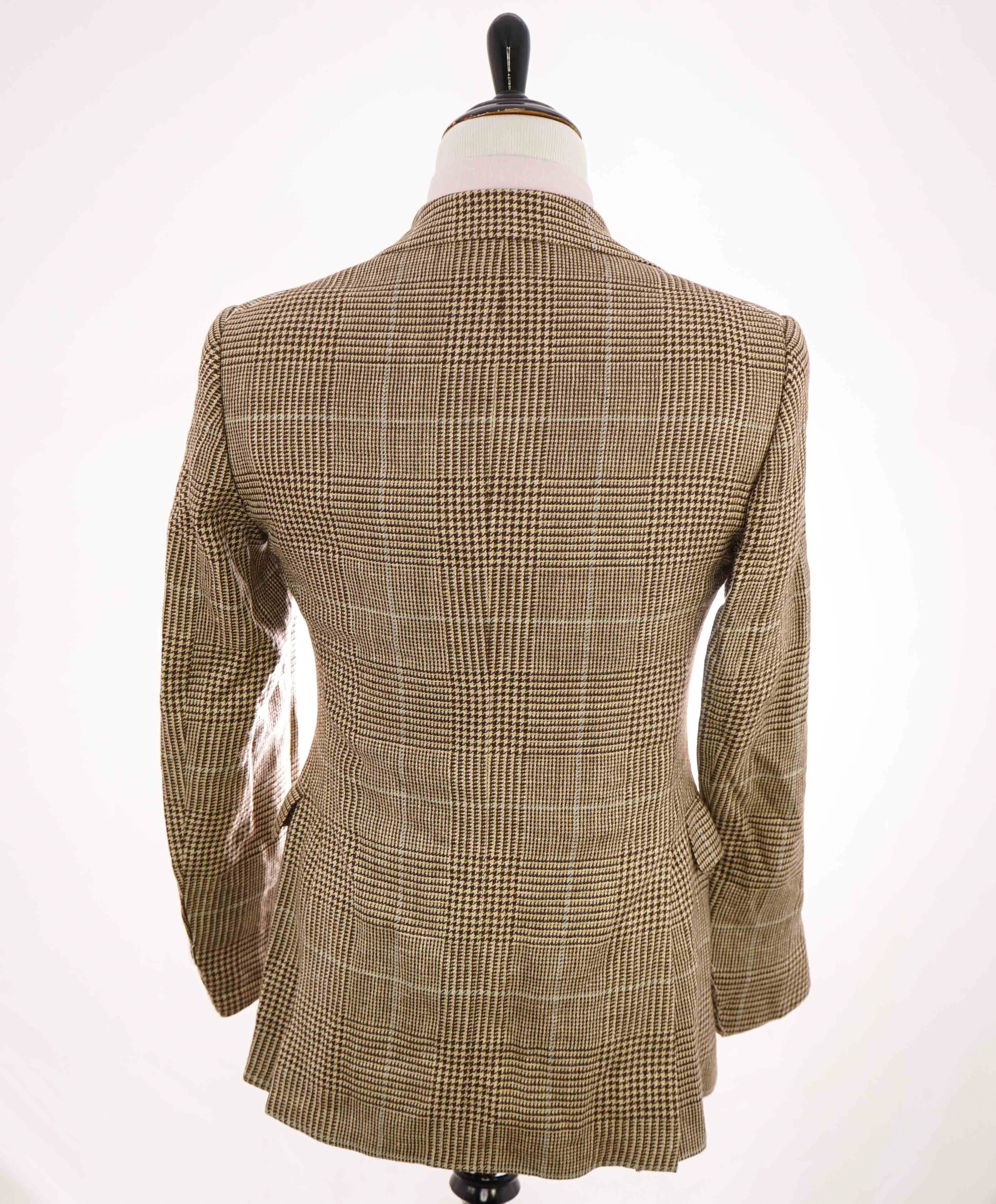 $5,495 BRIONI -"PARLAMENTO"  BROWN/BLUE Light Wool Blazer Italy - 42L NWD