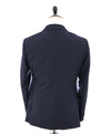 Z ZEGNA -Blue Tonal Micro Check Drop 8 Wool Suit - 42R
