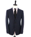 Z ZEGNA -Blue Tonal Micro Check Drop 8 Wool Suit - 42R