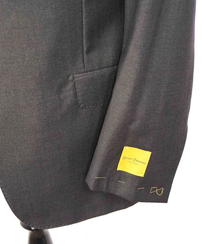 $1,695 HICKEY FREEMAN LORO PIANA - Gray Suit 150’s Tasmanian Wool - 44R