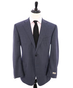 CANALI - Powder Blue Textured Birdsye Suit - 46L