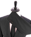 $1,195 HUGO BOSS - "GUABELLO Super 120's" Solid Black Notch Lapel Suit - 36S