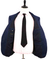 $3,990 ERMENEGILDO ZEGNA - "15 MILMIL 15" Blue Textured Premium Suit - 48R