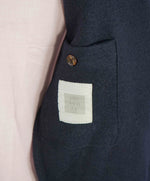 $1,395 ELEVENTY - Navy Blue Essential Pure Wool Top Coat - 40 US (50EU)