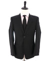ARMANI COLLEZIONI - "EXECUTIVE Collection" Tonal Black Stripe Super 150's Suit- 36R