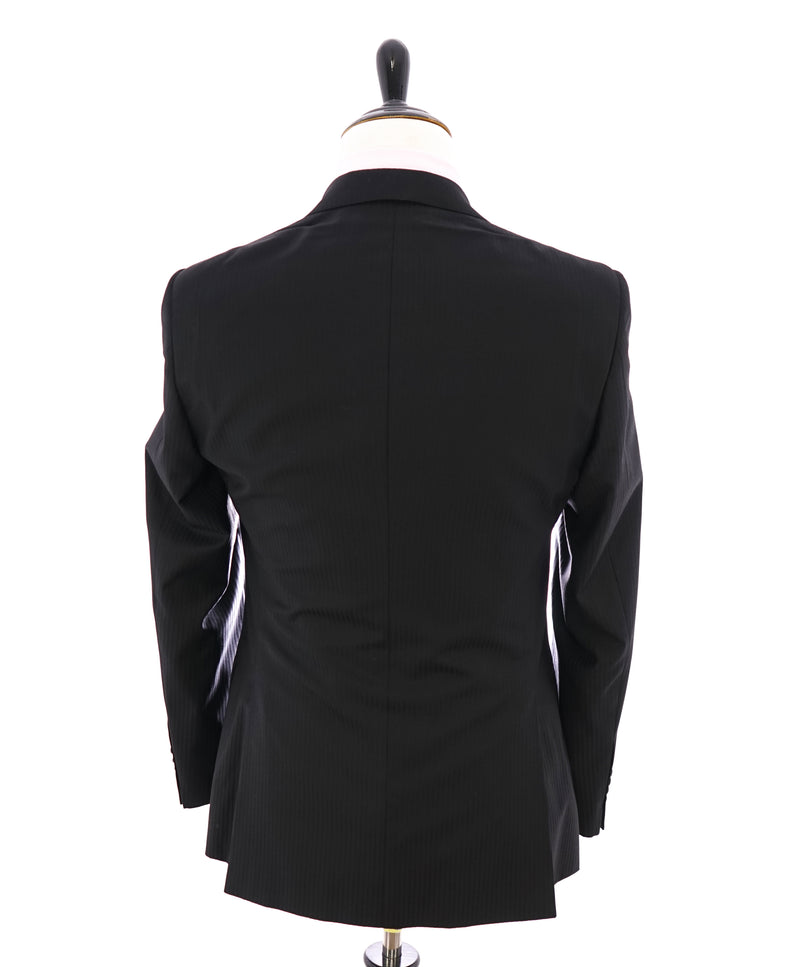 ARMANI COLLEZIONI - "EXECUTIVE Collection" Tonal Black Stripe Super 150's Suit- 36R