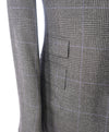 RALPH LAUREN PURPLE LABEL - PURE CASHMERE Royal Plaid Gray & Purple - 38R