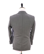 SAKS FIFTH AVENUE - ERMENEGILDO ZEGNA Gray Stripe Trim Suit - 38S