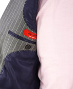 SAKS FIFTH AVENUE - ERMENEGILDO ZEGNA Gray Stripe Trim Suit - 38S