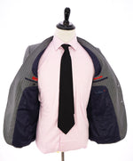 SAKS FIFTH AVENUE - ERMENEGILDO ZEGNA Gray Stripe Trim Suit - 38S