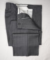 SAKS FIFTH AVENUE - ERMENEGILDO ZEGNA Gray Stripe Trim Suit - 38S