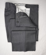 SAKS FIFTH AVENUE - ERMENEGILDO ZEGNA Gray Stripe Trim Suit - 38S