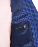 LUBIAM - "GUABELLO" Fabric Cobalt Blue Check Soft Shoulder Blazer - 38R