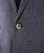 HUGO BOSS - "Guabello" Italian Fabric Blue MicroCheck Blazer Pearl Buttons - 44R