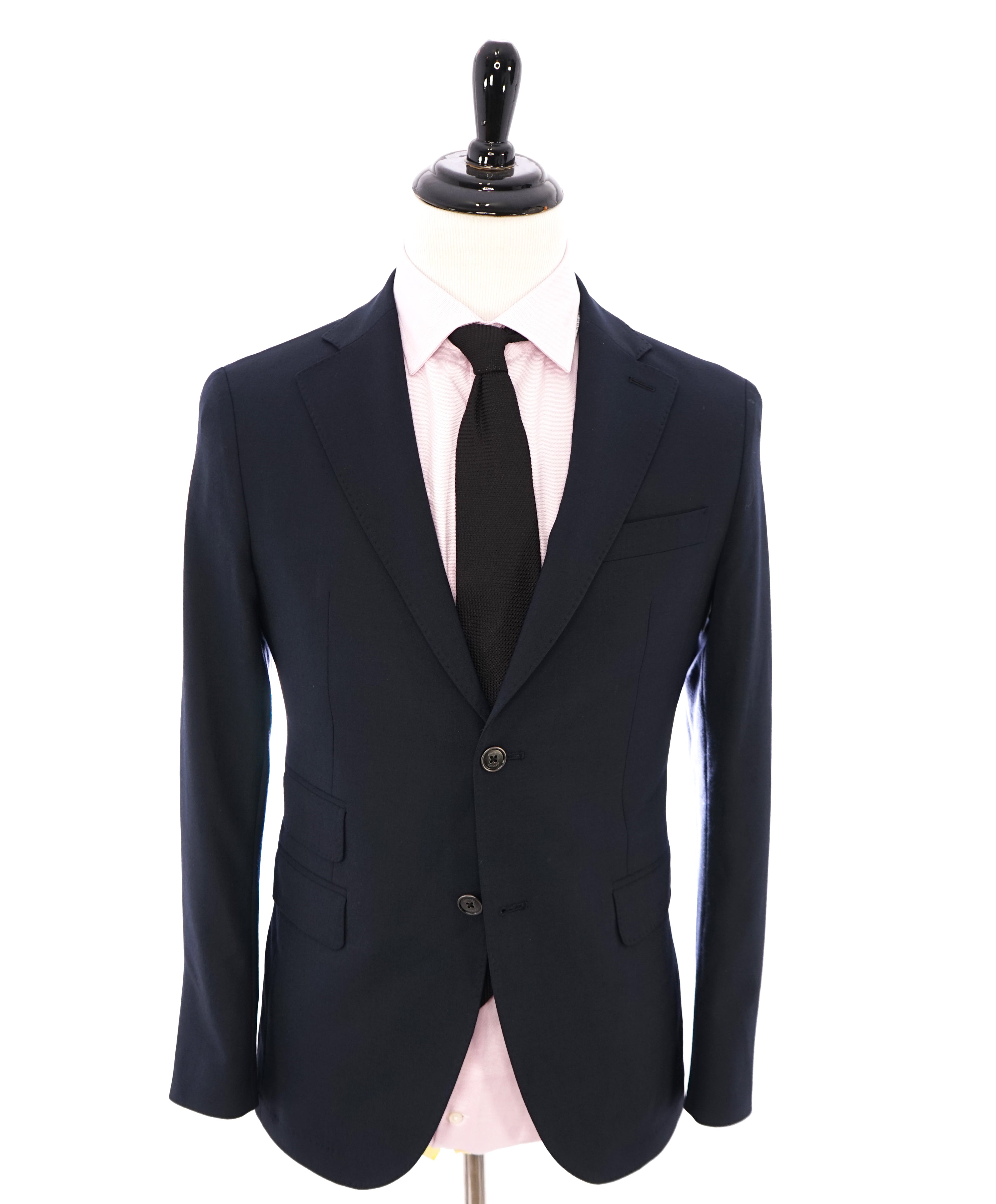 ELEVENTY - Iconic Navy Blazer W LOGO Buttons Active Stretch Fabric - 36R