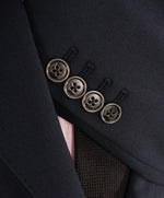ELEVENTY - Iconic Navy Blazer W LOGO Buttons Active Stretch Fabric - 36R