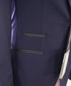 ELEVENTY - "PLATINUM" Hand Made Blue Peak Lapel Tuxedo Unconstructed - 42R