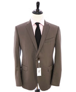 ARMANI COLLEZIONI - Slim 2-Button Notch Lapel Taupe Suit- 44R