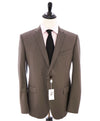 ARMANI COLLEZIONI - Slim 2-Button Notch Lapel Taupe Suit- 44R