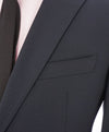 ARMANI COLLEZIONI - Navy 2-Button Notch Lapel "M Line" Slim Suit - 40R