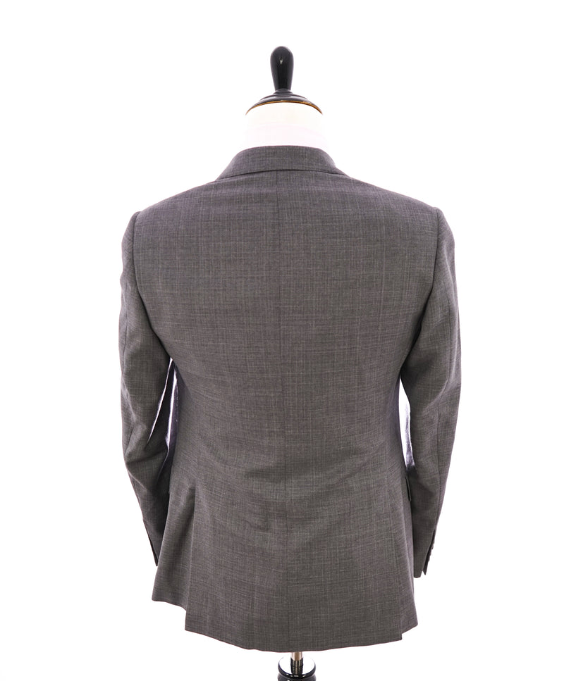 ARMANI COLLEZIONI - Gray Basket Weave Textured "G Line" Suit - 36R