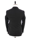 ARMANI COLLEZIONI - Black 2-Button Notch Lapel "M Line" Slim Suit - 38R