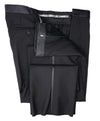 ARMANI COLLEZIONI - Black Textured Peak Lapel "M Line" Slim Suit - 38R