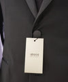 ARMANI COLLEZIONI - Black Textured Peak Lapel "M Line" Slim Suit - 38R