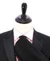 ARMANI COLLEZIONI - Black Textured Peak Lapel "M Line" Slim Suit - 38R